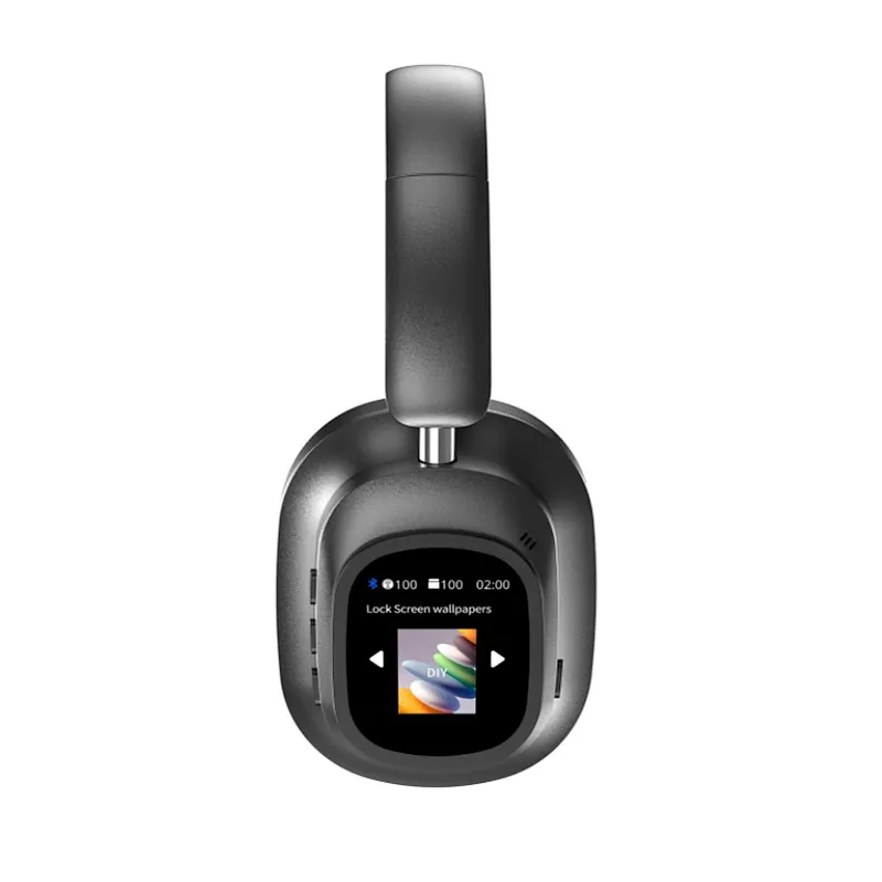 AI Upgraded Hybrid Active Noise Cancelling Headphones with Touch Screen